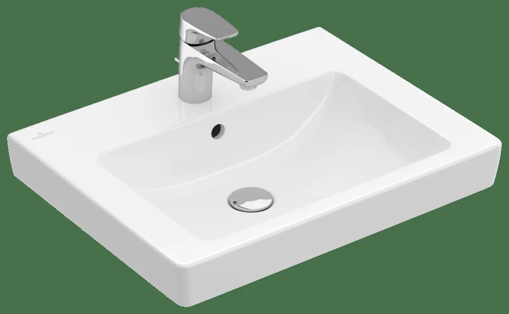 Villeroy & Boch Subway 2.0 Waschbecken 550x440mm Rechteck 1HL. m. ÜL. Weiß Alpin Villeroy & Boch Subway 2.0 Waschbecken 550x440mm Rechteck 1HL. m. ÜL. Weiß Alpin