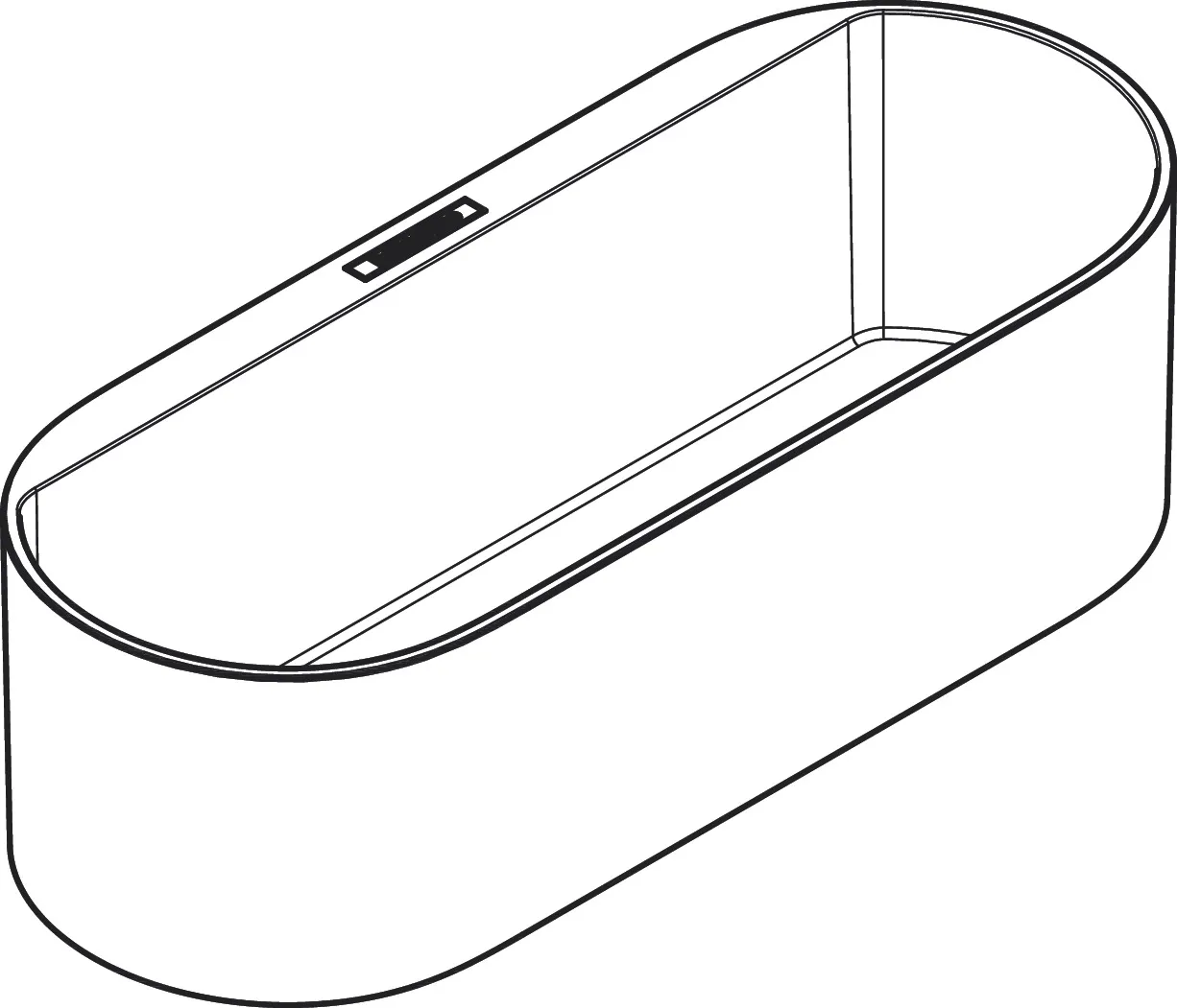 Hansgrohe WallStoris Ablagekorb tief, Mattweiß