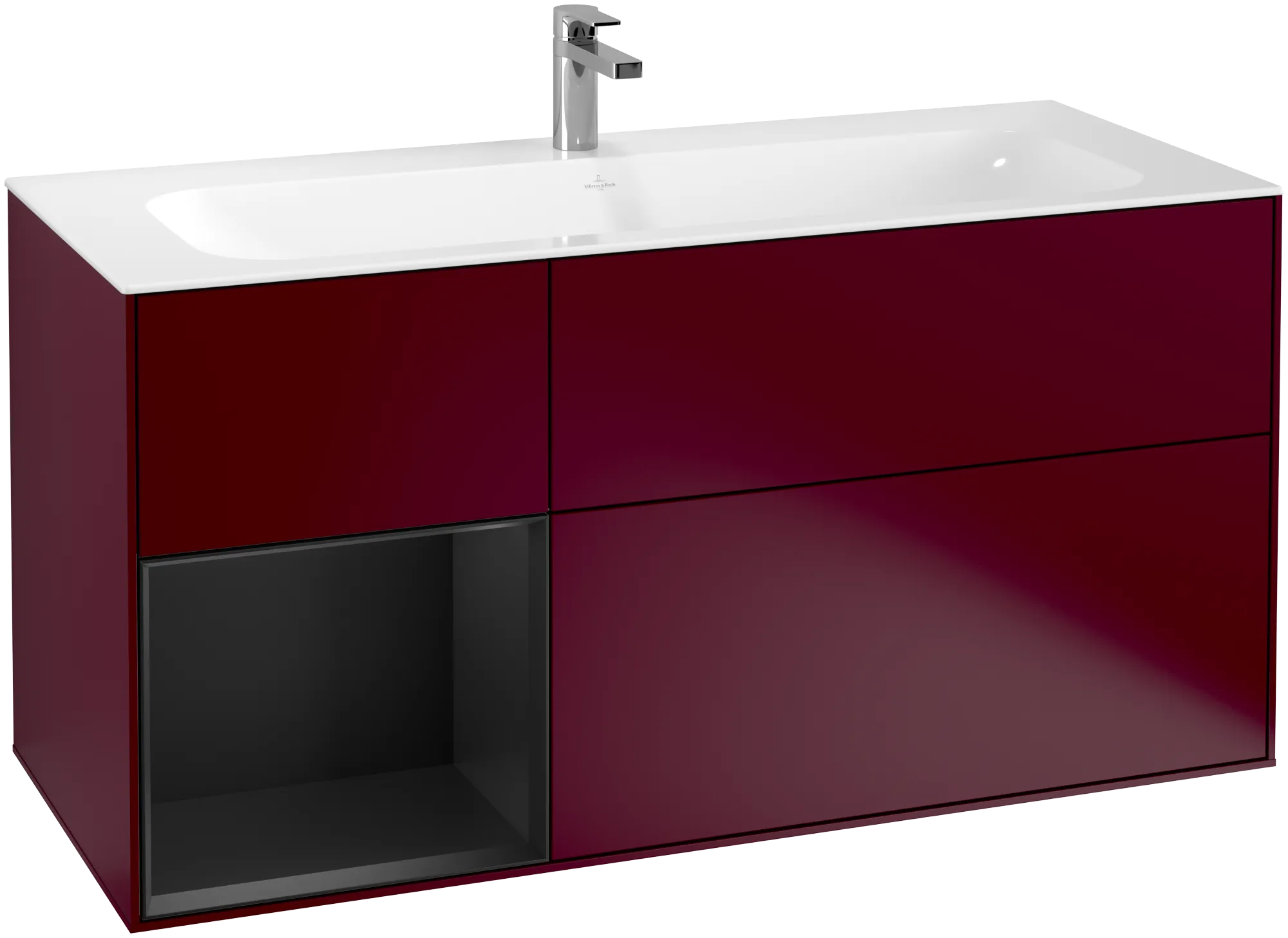 Villeroy & Boch Finion Waschbeckenunterschrank F06, 1196x591x498mm, mit Beleuchtung