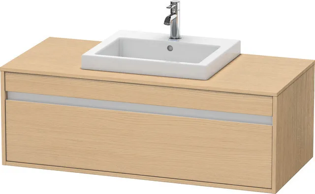 Duravit Waschtischunterschrank wandhängend „Ketho“ 120 × 42,6 × 55 cm Eiche Natur Duravit Waschtischunterschrank wandhängend „Ketho“ 120 × 42,6 × 55 cm Eiche Natur