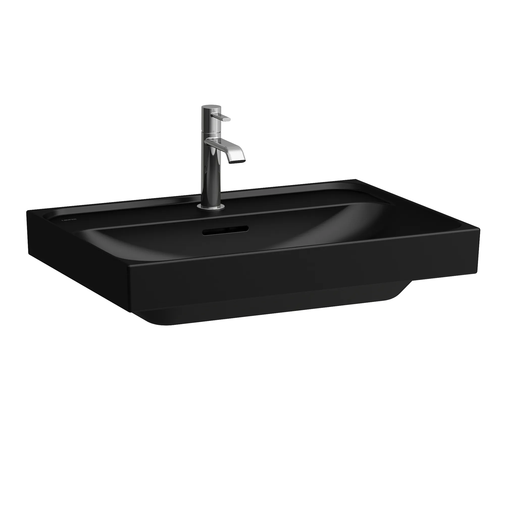 Waschtisch, MEDA, 460x650x160, 1 Hahnloch mit Überlauf, weiß