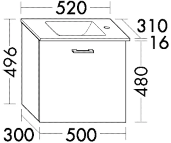 burgbad Waschtischunterschrank „Sys30“ in Salbeigrau Solid Matt burgbad Waschtischunterschrank „Sys30“ in Salbeigrau Solid Matt