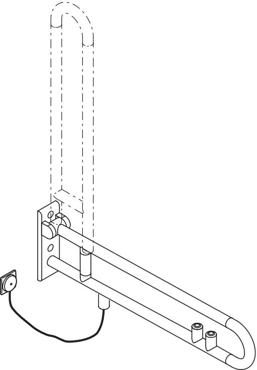 HEWI Stützklappgriff „Serie 801“