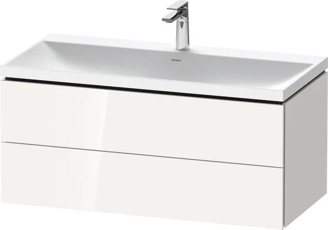 Duravit Möbelset c-shaped Set wandhängend wandhängend „L-Cube“ 100 × 48 × 48 cm Weiß Hochglanz