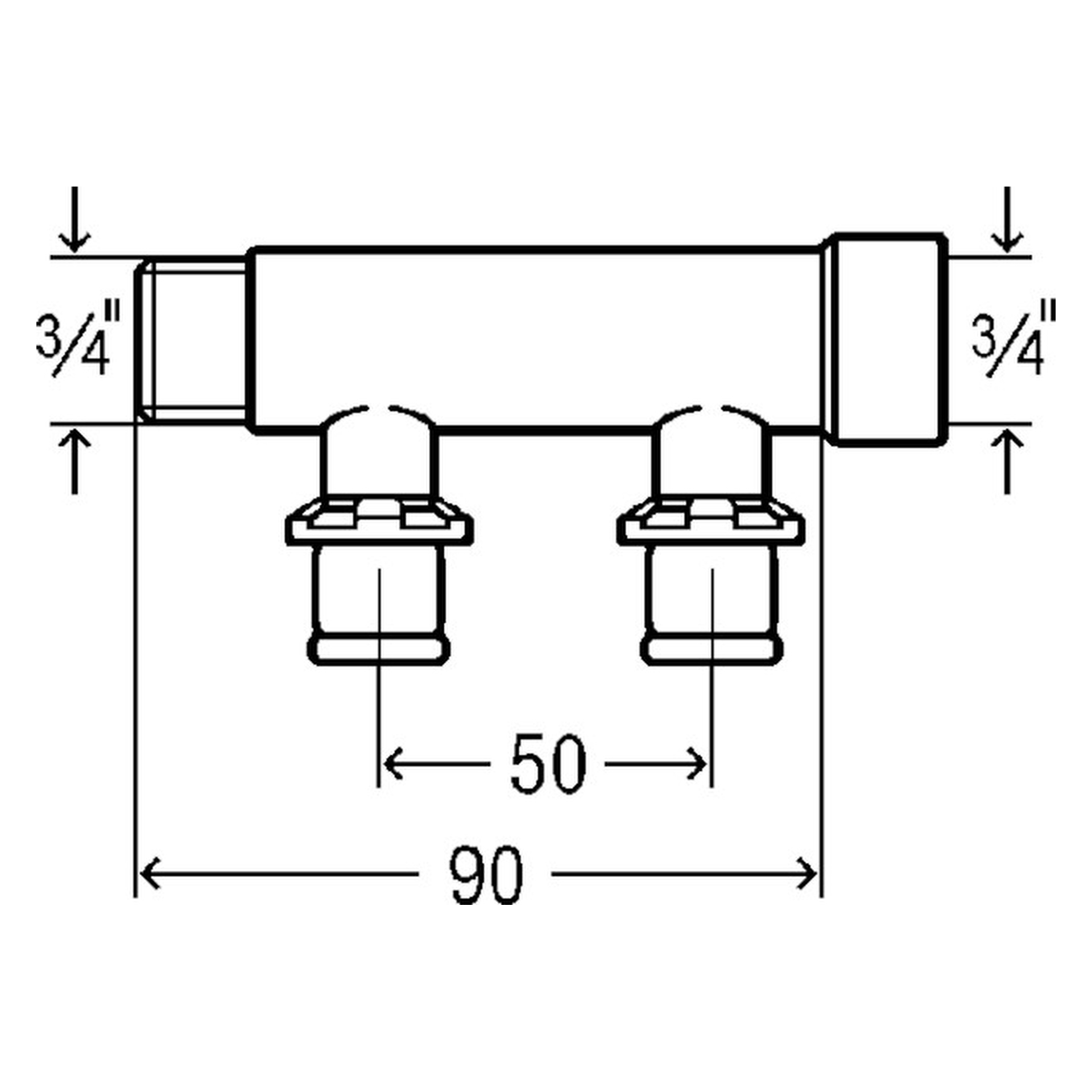 Viega „Sanfix P“ Verteiler 2-fach