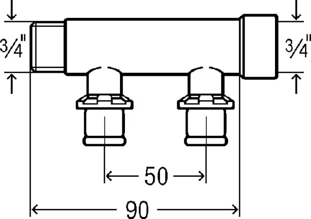 Viega „Sanfix P“ Verteiler 2-fach Viega „Sanfix P“ Verteiler 2-fach