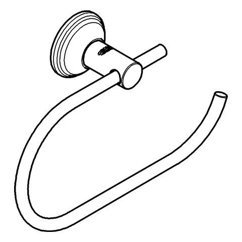 WC-Papierhalter Essentials Authentic 40657_1, ohne Deckel, chrom WC-Papierhalter Essentials Authentic 40657_1, ohne Deckel, chrom