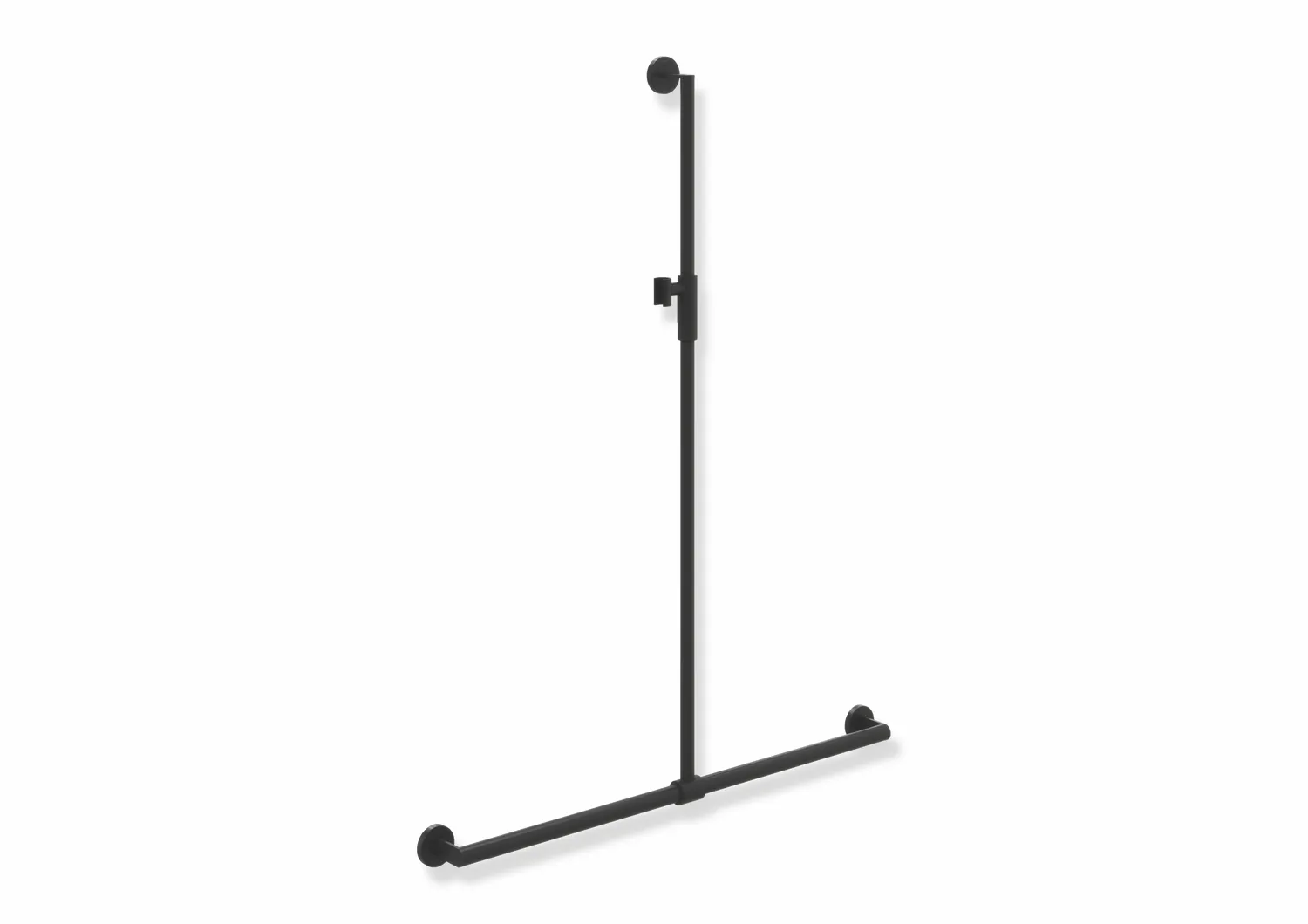 HEWI Haltegriff „System 900“ in Schwarz tiefmatt / Schwarz matt, Befestigung verdeckt HEWI Haltegriff „System 900“ in Schwarz tiefmatt / Schwarz matt, Befestigung verdeckt