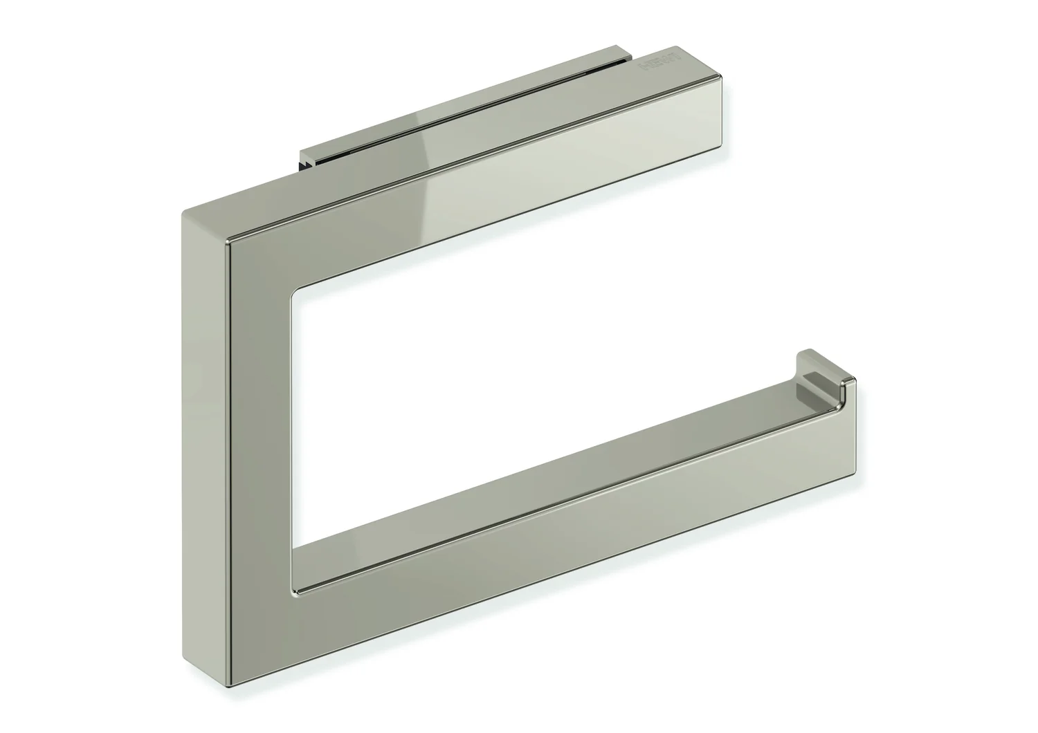 HEWI WC-Papierhalter System 900Q, klappbar, PVD nickelglänzend, 140 x 90 x 22 mm, für WC-Rollen bis 120 mm Breite