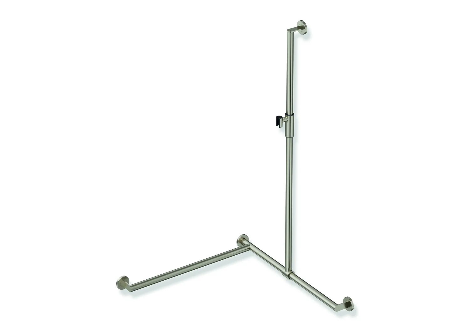 HEWI Duschhandlauf System 900 PG93, links, 1250x765mm, Edelstahl, PVD, nickel gebü. HEWI Duschhandlauf System 900 PG93, links, 1250x765mm, Edelstahl, PVD, nickel gebü.