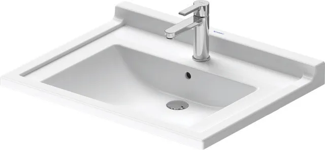 Wandwaschtisch „Starck 3“, mit Überlauf, Hahnlochposition mittig Größe: 70 × 54,5 cm / Hahnlochbohrung: mit 1×1 Hahnlochbohrung / Hahnlochposition: mittig / Oberflächenveredelung: ohne Oberflächenveredelung / Überlauf: mit Überlauf Wandwaschtisch „Starck 3“, mit Überlauf, Hahnlochposition mittig Größe: 70 × 54,5 cm / Hahnlochbohrung: mit 1×1 Hahnlochbohrung / Hahnlochposition: mittig / Oberflächenveredelung: ohne Oberflächenveredelung / Überlauf: mit Überlauf