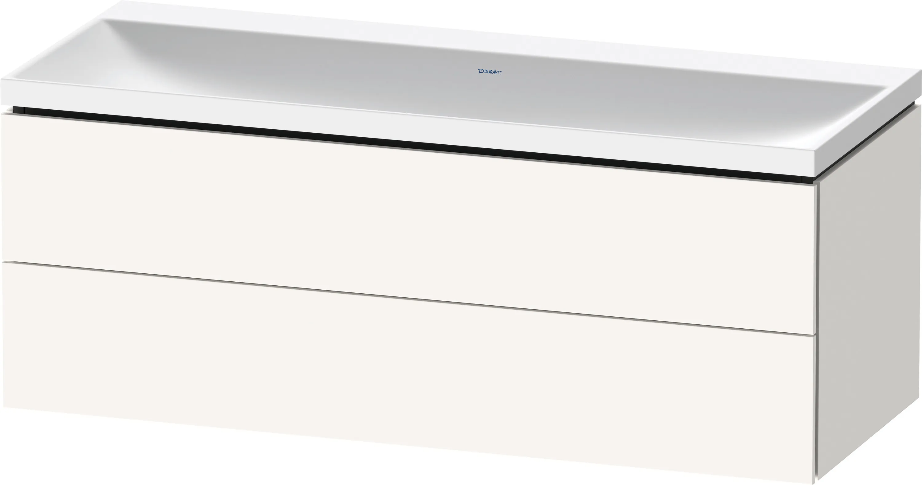 Duravit Möbelset c-shaped Set wandhängend wandhängend „L-Cube“ 120 × 48 × 48 cm Weiß Supermatt