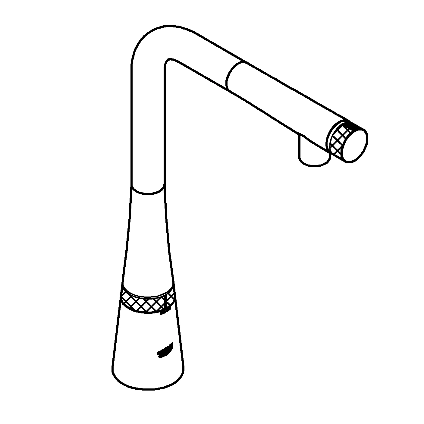 Spültischbatterie Zedra SmartControl 31593_2, Einlochmontage, An/Aus per Knopfdruck, Volumensteuerung durch Drehen, Temperatureinstellung durch Drehen des Mischventils am Armaturenkörper, getrennte innenliegende Wasserwege, chrom Spültischbatterie Zedra SmartControl 31593_2, Einlochmontage, An/Aus per Knopfdruck, Volumensteuerung durch Drehen, Temperatureinstellung durch Drehen des Mischventils am Armaturenkörper, getrennte innenliegende Wasserwege, chrom