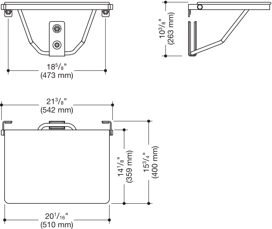 Duschklappsitz „System 900“