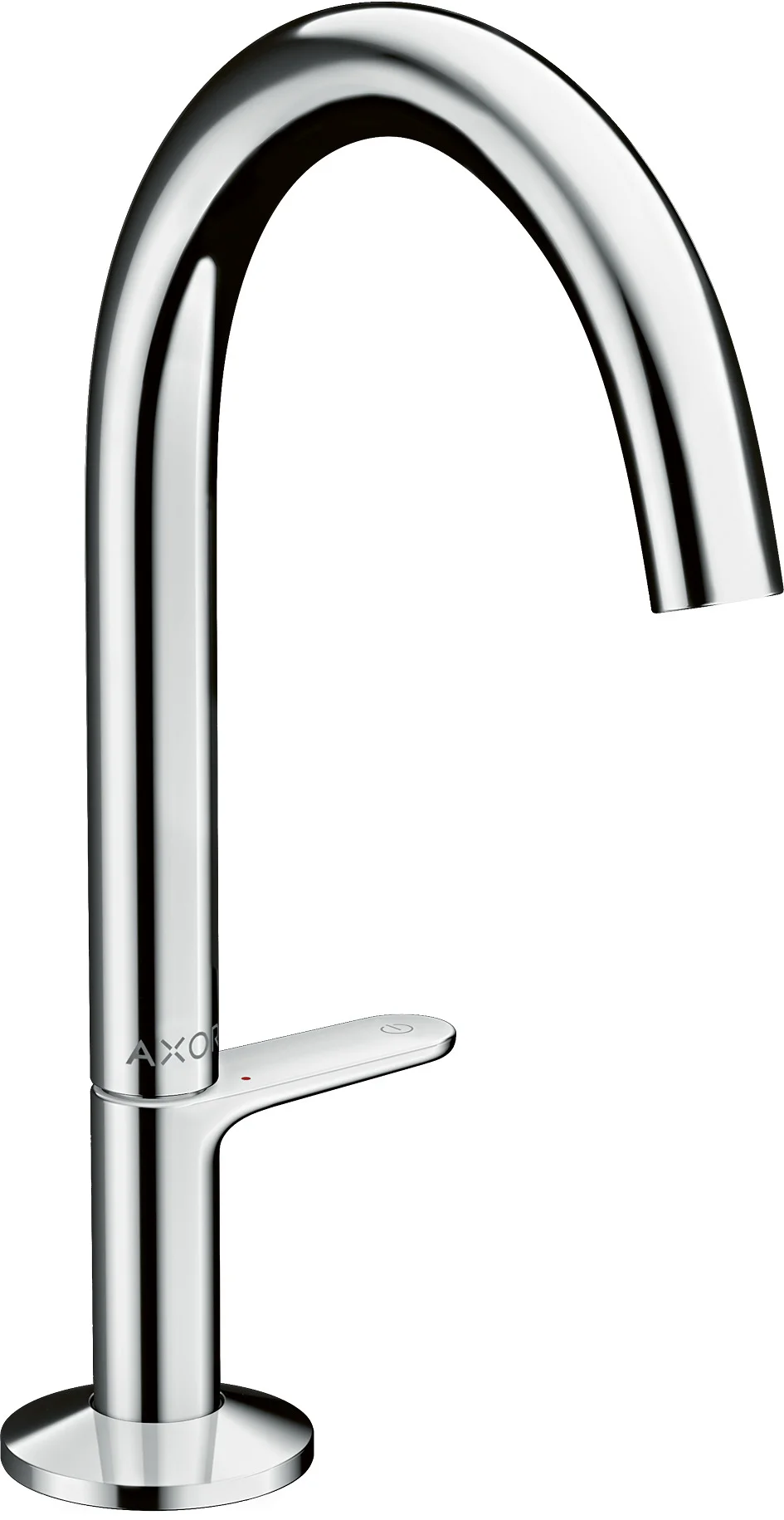 Hansgrohe AXOR One Waschtischmischer Select 170 mit Push-Open Ablaufgarnitur Chrom, Ausladung 140 mm, Auslaufhöhe 170 mm