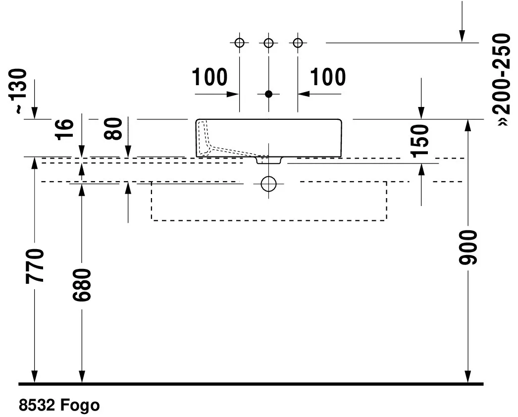 Aufsatzwaschtisch „Vero“, ohne Überlauf Aufsatzwaschtisch „Vero“, ohne Überlauf