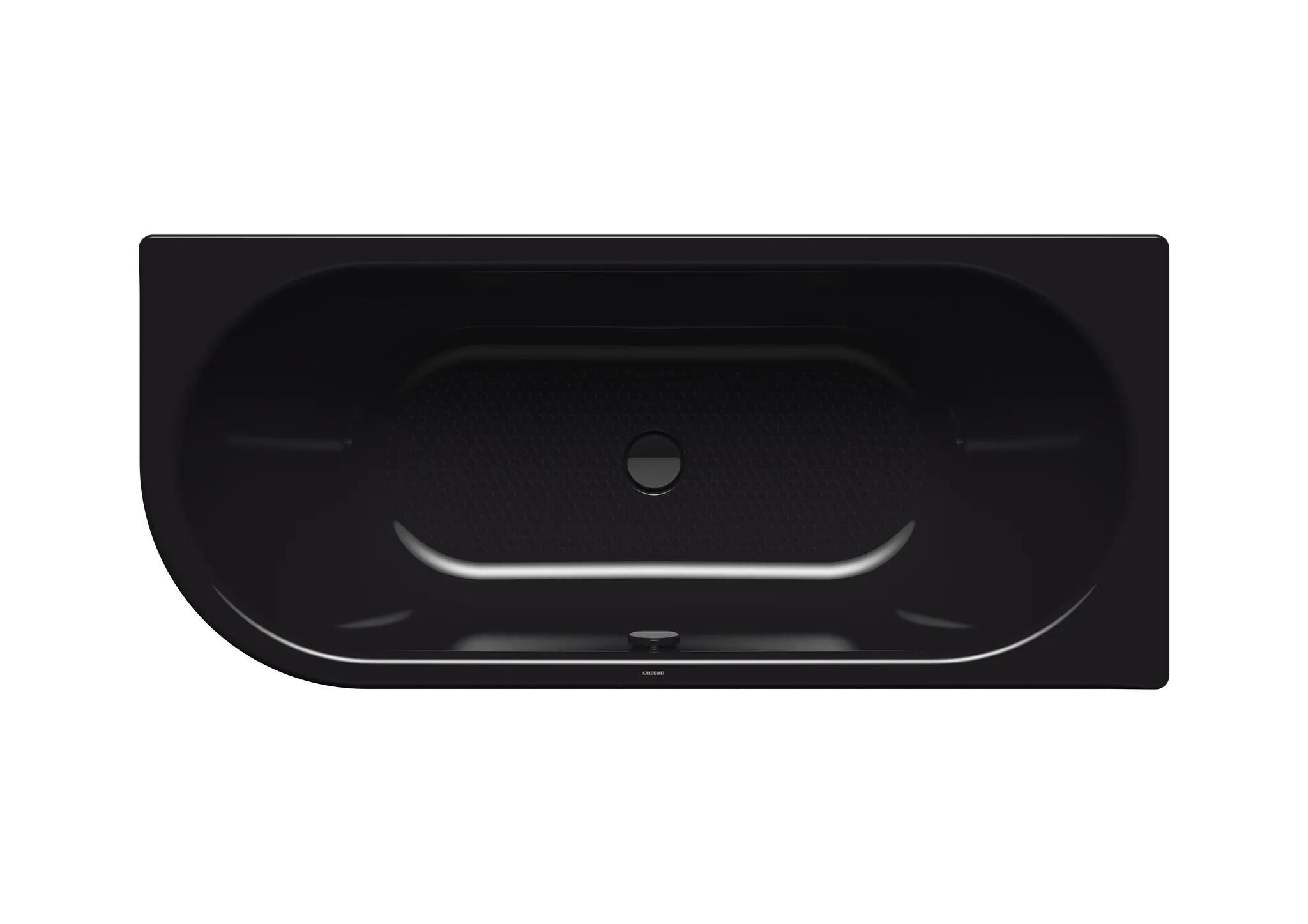 Kaldewei Badewanne „Centro Duo 1“ eck, asymmetrisch rechteck 170 × 75 cm, links mit Überlaufbohrung, in schwarz Kaldewei Badewanne „Centro Duo 1“ eck, asymmetrisch rechteck 170 × 75 cm, links mit Überlaufbohrung, in schwarz