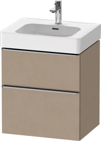 Duravit Waschtischunterschrank wandhängend „D-Neo“ 58,4 × 62,5 × 45,2 cm in Leinen