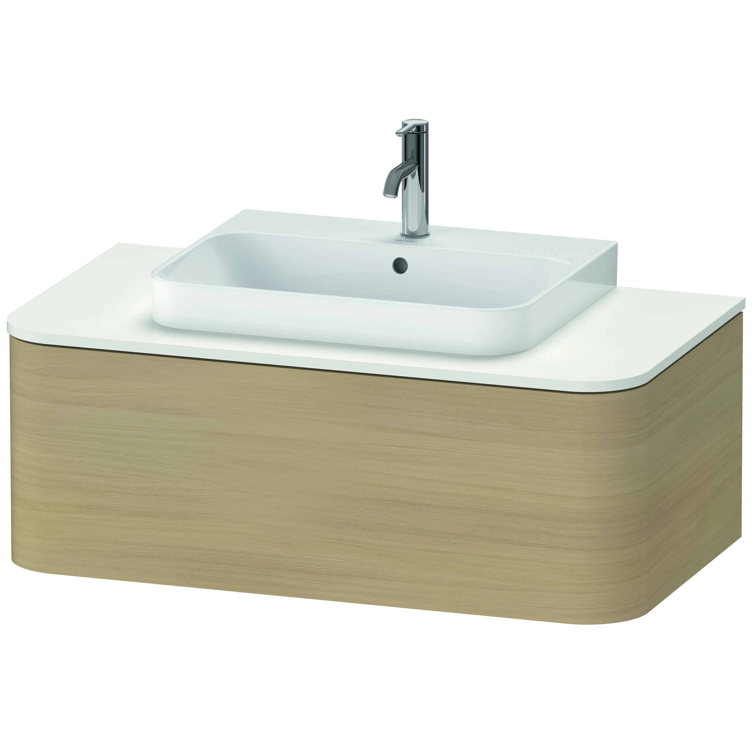 Duravit Waschtischunterschrank wandhängend „Happy D.2 Plus“ 100 × 35,4 × 55 cm Mediterrane Eiche