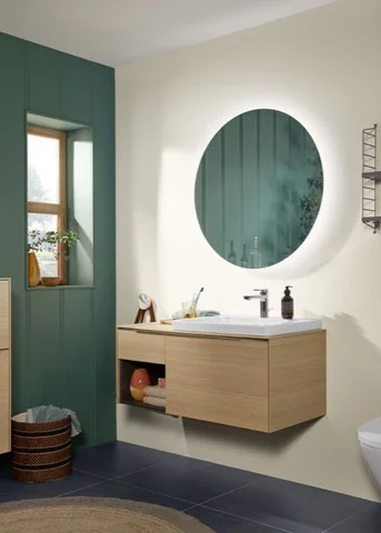 Villeroy & Boch Subway 3.0 Schrankwaschtisch, 600x470x165mm, weiß Alpin, TitanCeram, glänzend, mit Überlauf, Wandmontage