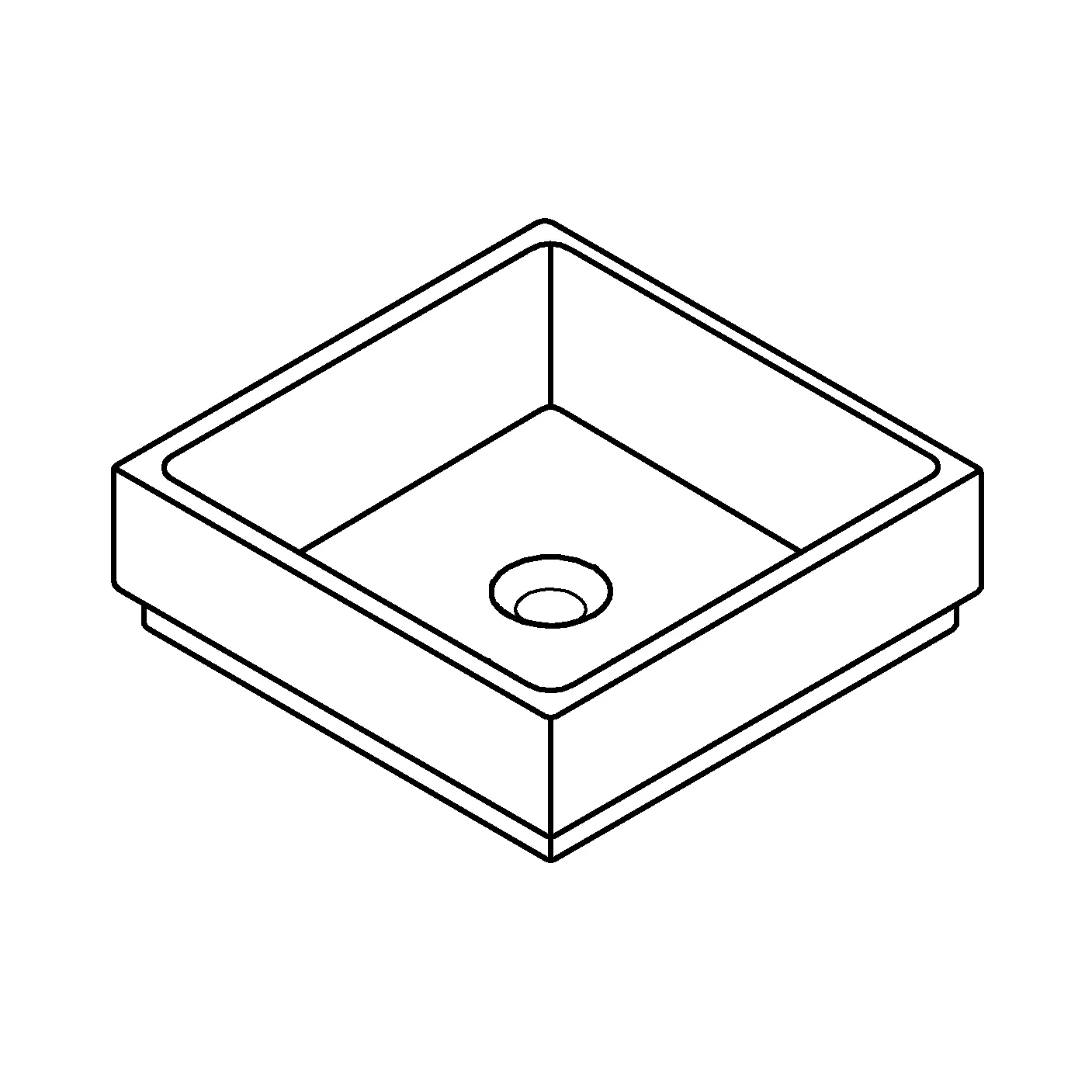Aufsatzschale Cube Keramik 39482_H, 400 x 400 mm, ohne Hahnloch, ohne Überlauf, PureGuard Hygieneoberfläche, aus Sanitärkeramik, alpinweiß Aufsatzschale Cube Keramik 39482_H, 400 x 400 mm, ohne Hahnloch, ohne Überlauf, PureGuard Hygieneoberfläche, aus Sanitärkeramik, alpinweiß