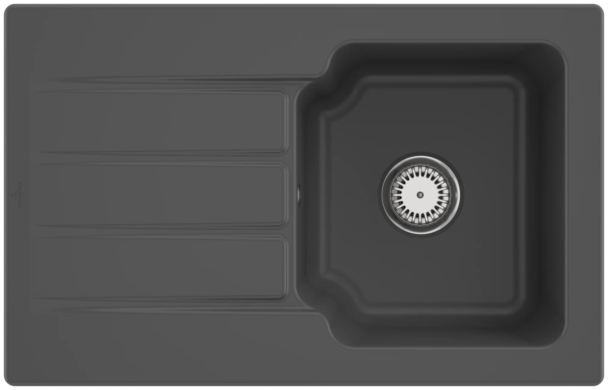 Villeroy & Boch Architectura 45 Einbauspüle, Graphite CeramicPlus, 800 x 510 mm