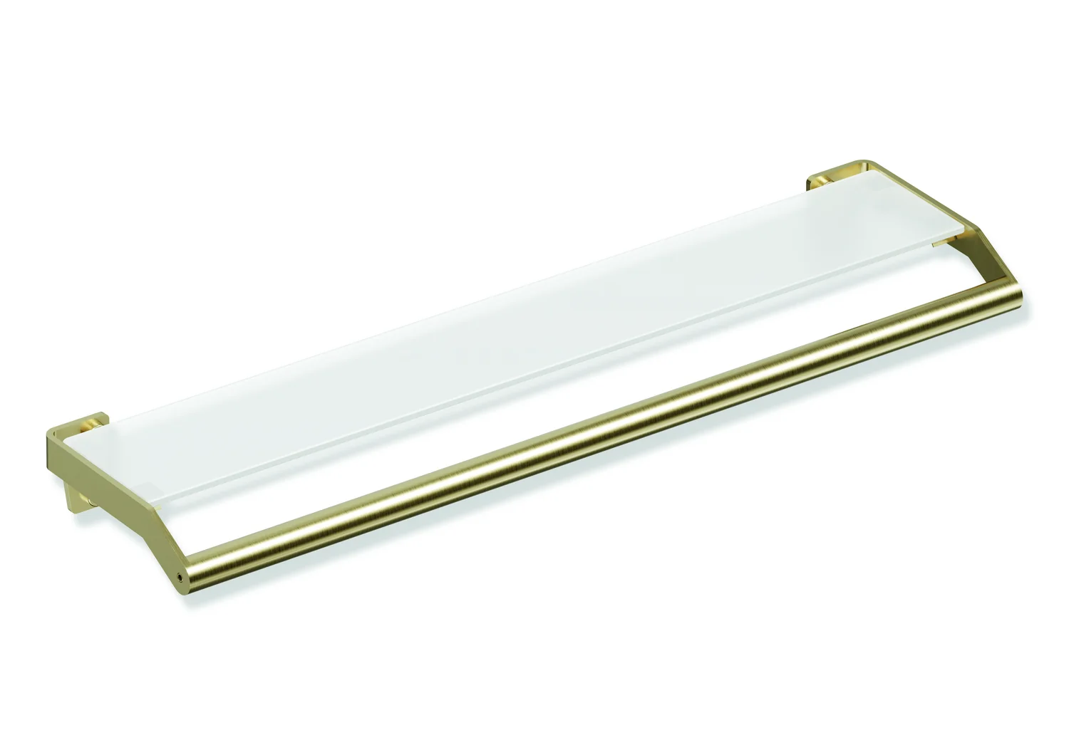Ablage mit Haltegriff des Systems 900, Edelstahl, PVD, Glasplatte mit Splitterschutzfolie, weiß hinterlackiert, 720 mm breit, 70 mm hoch, 188 mm tief, in Farbe CK (Messing glänzend) Ablage mit Haltegriff des Systems 900, Edelstahl, PVD, Glasplatte mit Splitterschutzfolie, weiß hinterlackiert, 720 mm breit, 70 mm hoch, 188 mm tief, in Farbe CK (Messing glänzend)