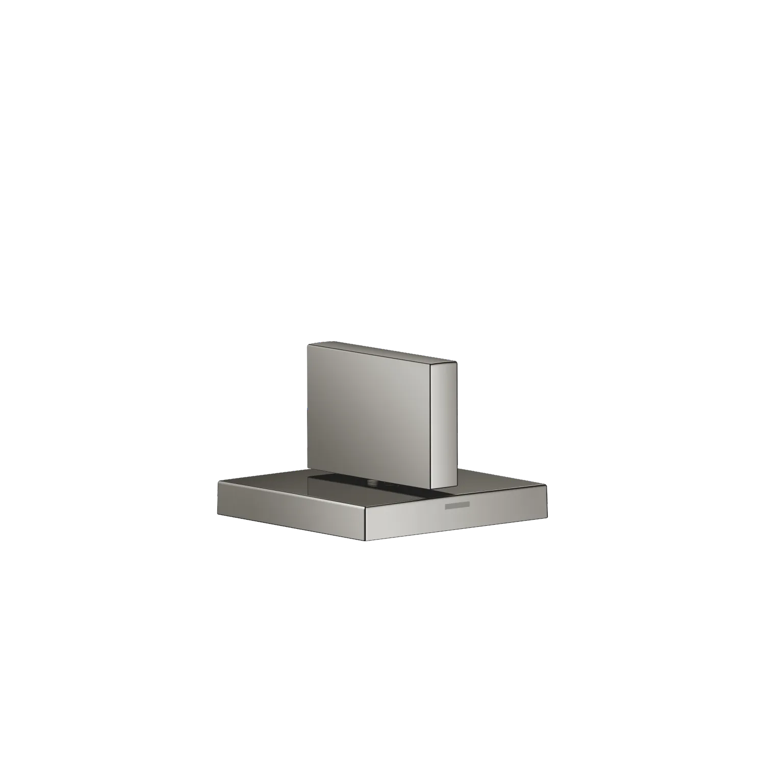Dornbracht MEM Seitenventil linksschließend warm Dark Chrome, Bohrungsdurchmesser 32 mm, Rosette 60 x 60 mm mit Warmkennzeichnung Dornbracht MEM Seitenventil linksschließend warm Dark Chrome, Bohrungsdurchmesser 32 mm, Rosette 60 x 60 mm mit Warmkennzeichnung