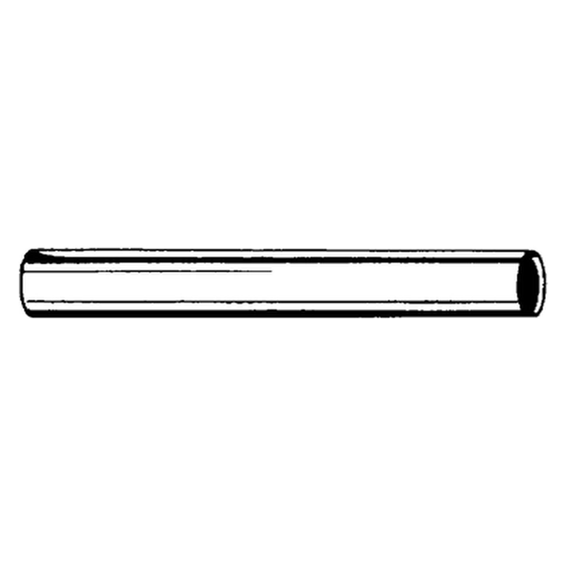 Abgangsrohr ohneBord 1 1/4" × 290mm chrom