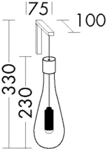 LED-Pendelleuchte ACDL010 von burgbad - Zubehörserie, Chrom-Befestigung, Klarglasgehäuse, G9-Fassung, IP44, 330 mm Höhe, 75 mm Breite, 106 mm Tiefe LED-Pendelleuchte ACDL010 von burgbad - Zubehörserie, Chrom-Befestigung, Klarglasgehäuse, G9-Fassung, IP44, 330 mm Höhe, 75 mm Breite, 106 mm Tiefe