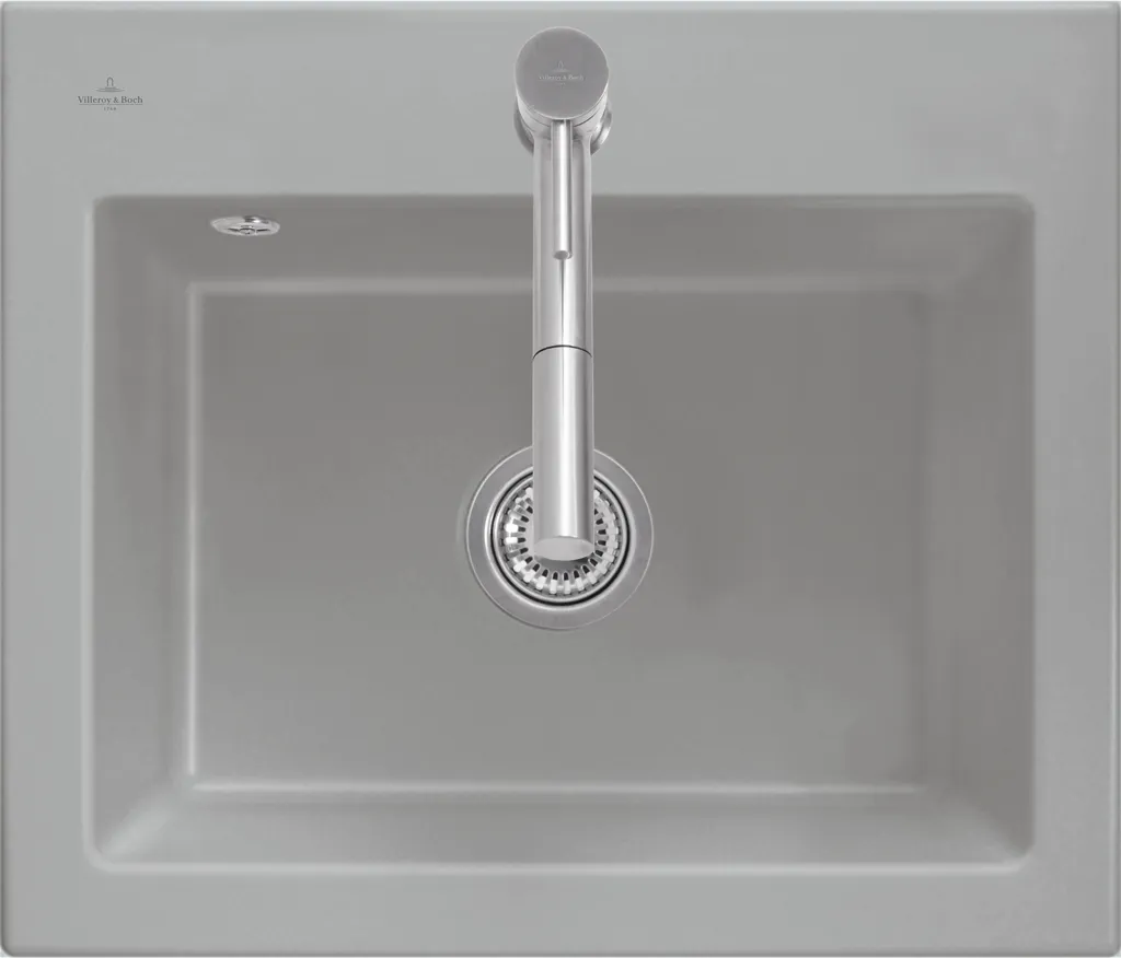 Villeroy & Boch Einbau-Küchenspülbecken „Subway“ 60 S 600 × 510 × 220 mm, für Becken mittig in Fossil Villeroy & Boch Einbau-Küchenspülbecken „Subway“ 60 S 600 × 510 × 220 mm, für Becken mittig in Fossil