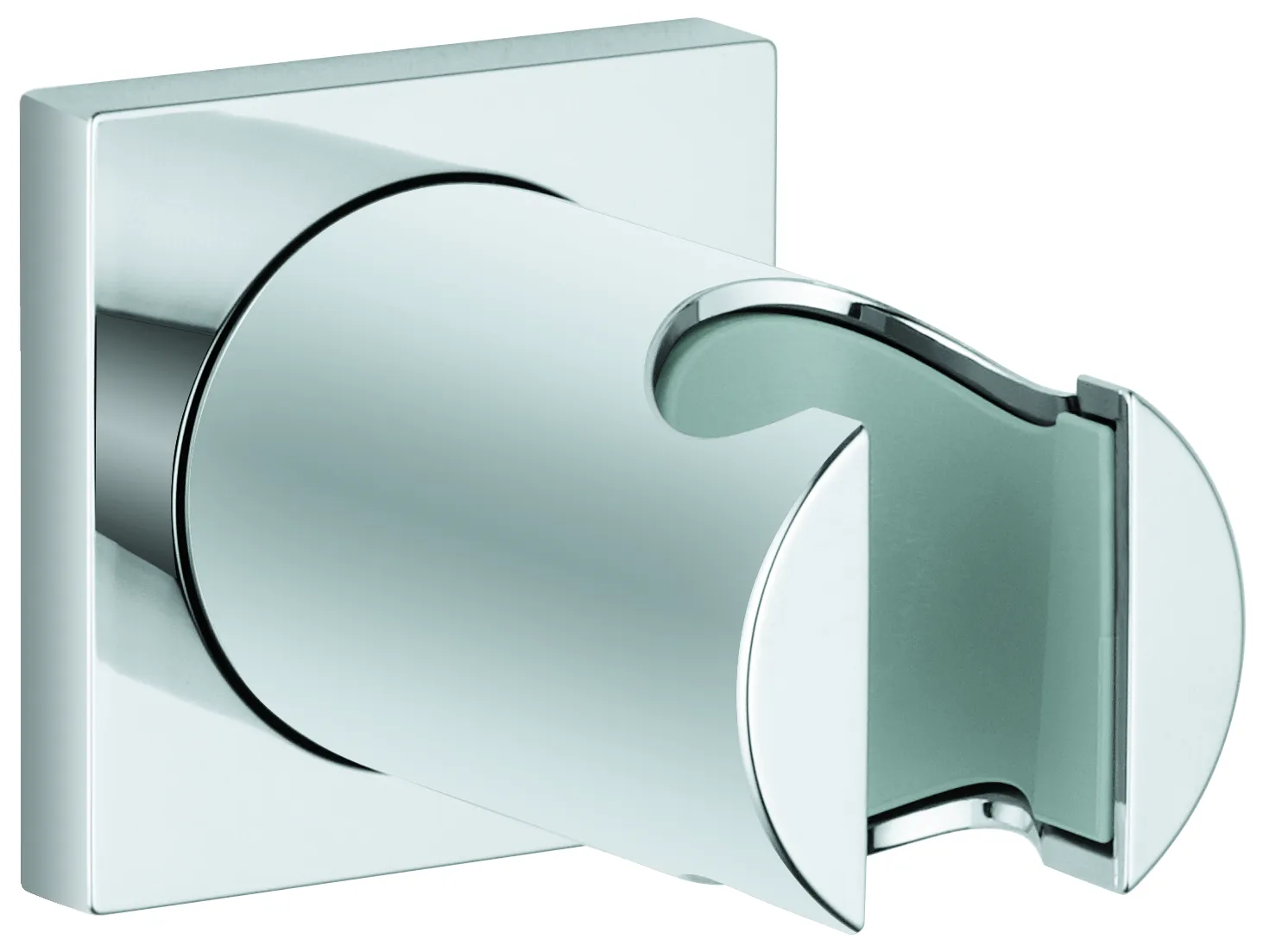 Handbrausehalter Rainshower 27075, nicht verstellbar, mit eckiger Rosette, chrom Handbrausehalter Rainshower 27075, nicht verstellbar, mit eckiger Rosette, chrom