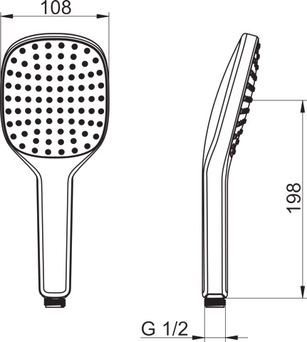 HA Handbrause HANSAACTIVEJET Style 8431 1-strahlig Chrom