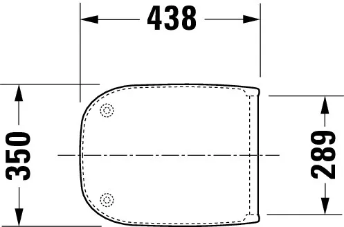 Duravit WC-Sitz „D-Code“ 35,9 × 44,2 × 5 cm in, Scharniere Kunststoff