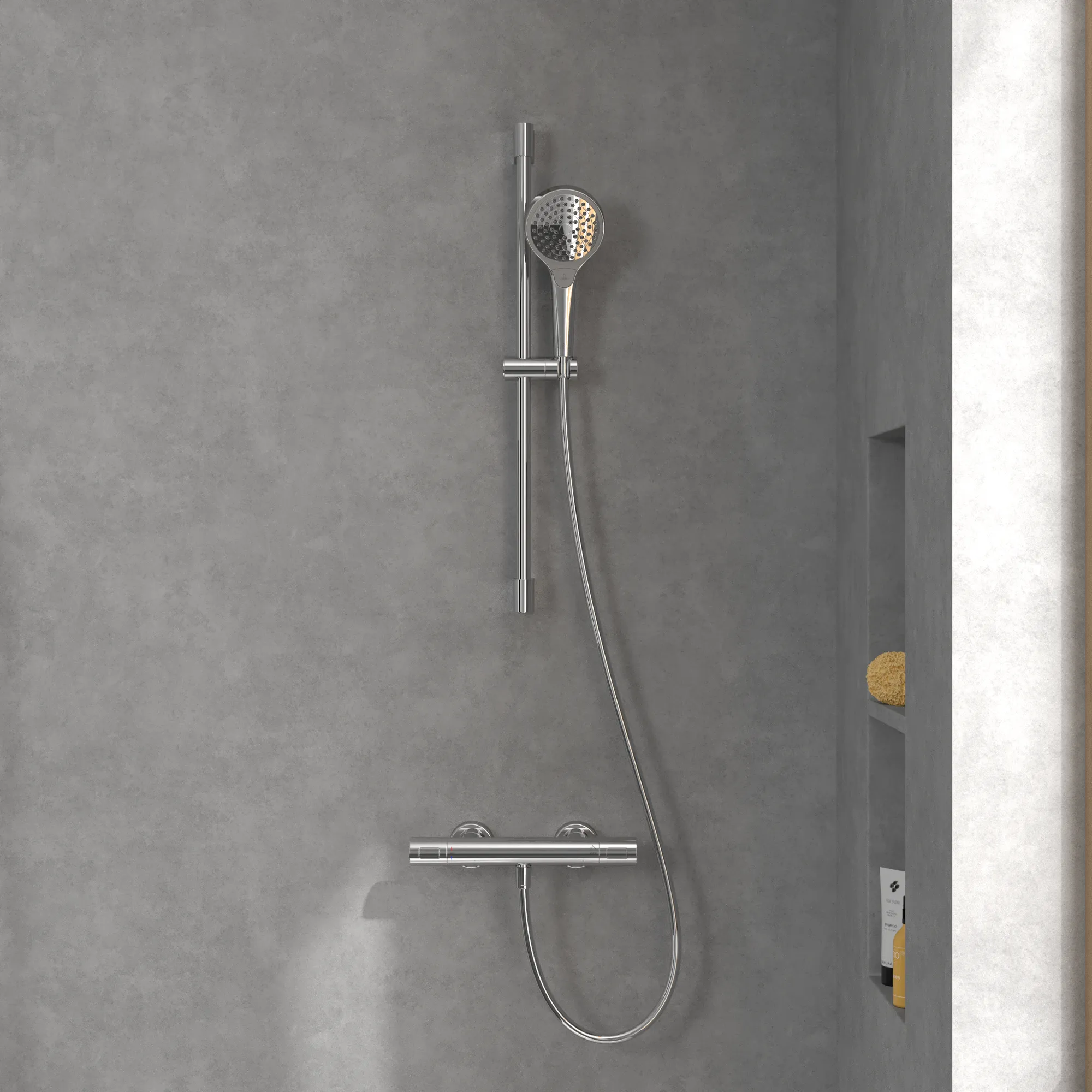 Villeroy & Boch Duschgarnitur „Verve Showers“ mit drei Strahlarten in chrom Villeroy & Boch Duschgarnitur „Verve Showers“ mit drei Strahlarten in chrom