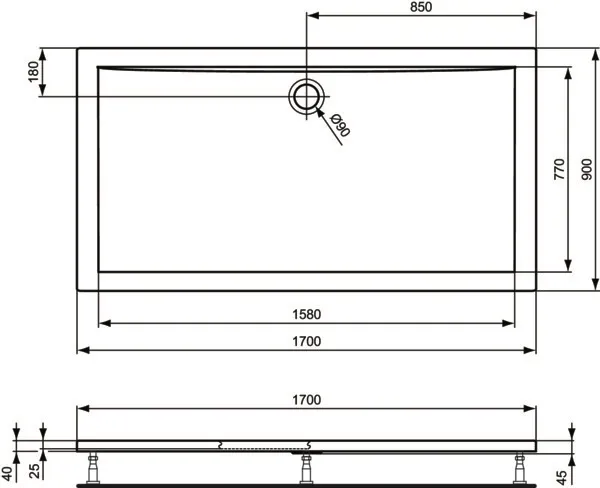 Ideal Standard Duschwanne „UltraLight“ Ideal Standard Duschwanne „UltraLight“