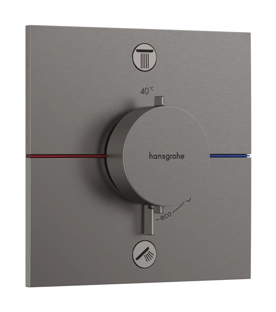 ShowerSelect Comfort E Thermostat Unterputz für 2 Verbraucher mit integrierter Sicherungskombination nach EN1717 Chrom