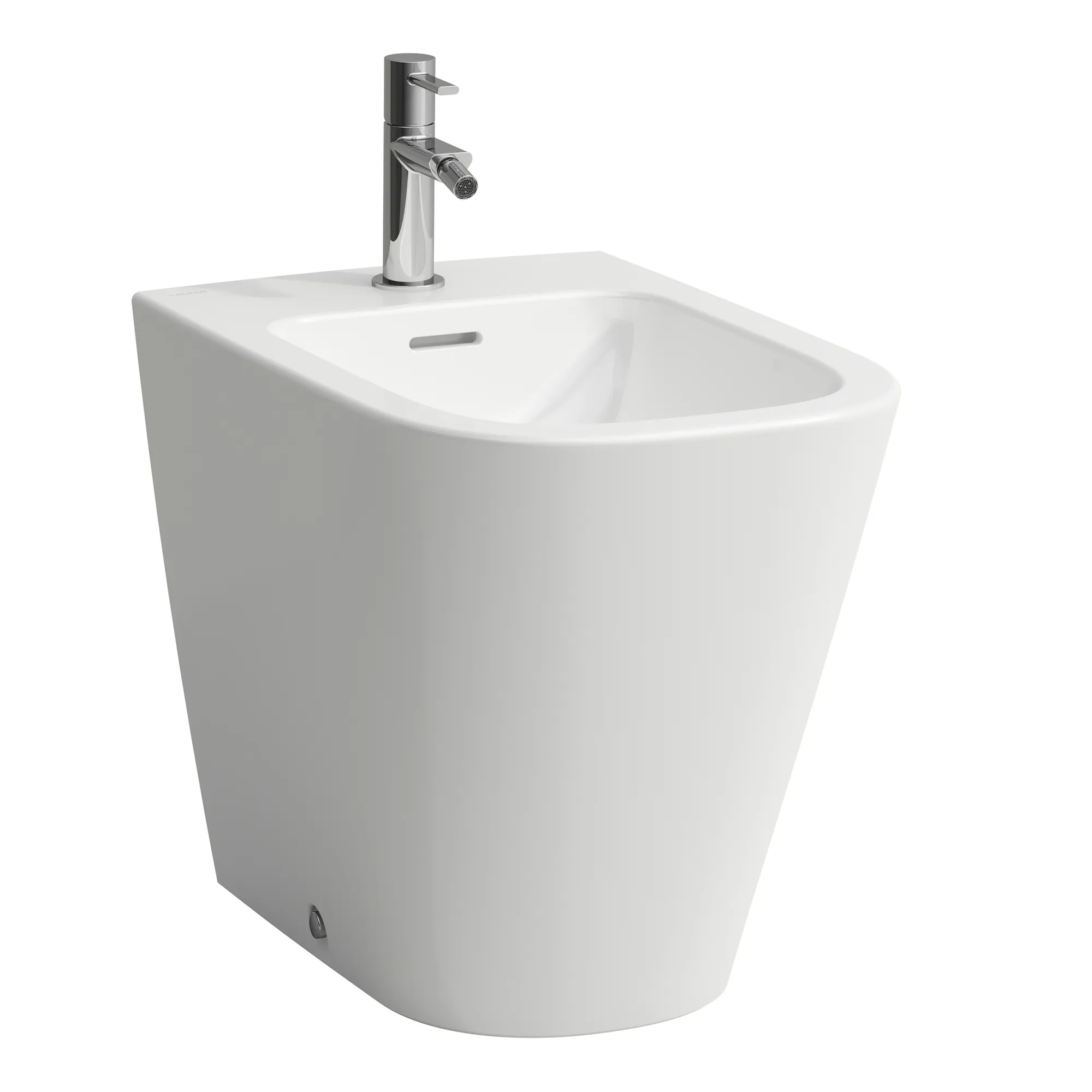 Standbidet, MEDA, 540x360x430, 1 Hahnloch mit Überlauf, ohne seitliches Loch für Wasseranschluss, weiß Standbidet, MEDA, 540x360x430, 1 Hahnloch mit Überlauf, ohne seitliches Loch für Wasseranschluss, weiß