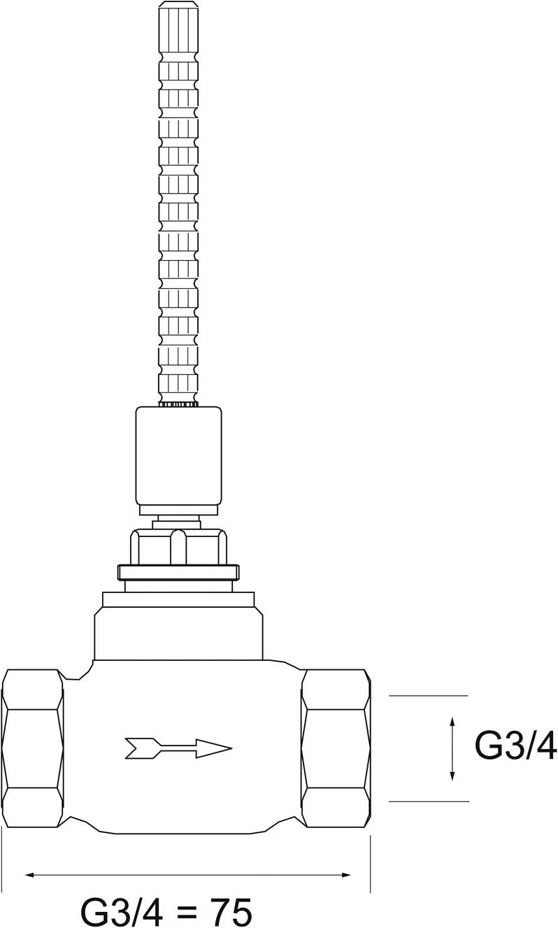 Hansa Oberteil 0226 G3⁄4 DN20 Schwarz Hansa Oberteil 0226 G3⁄4 DN20 Schwarz