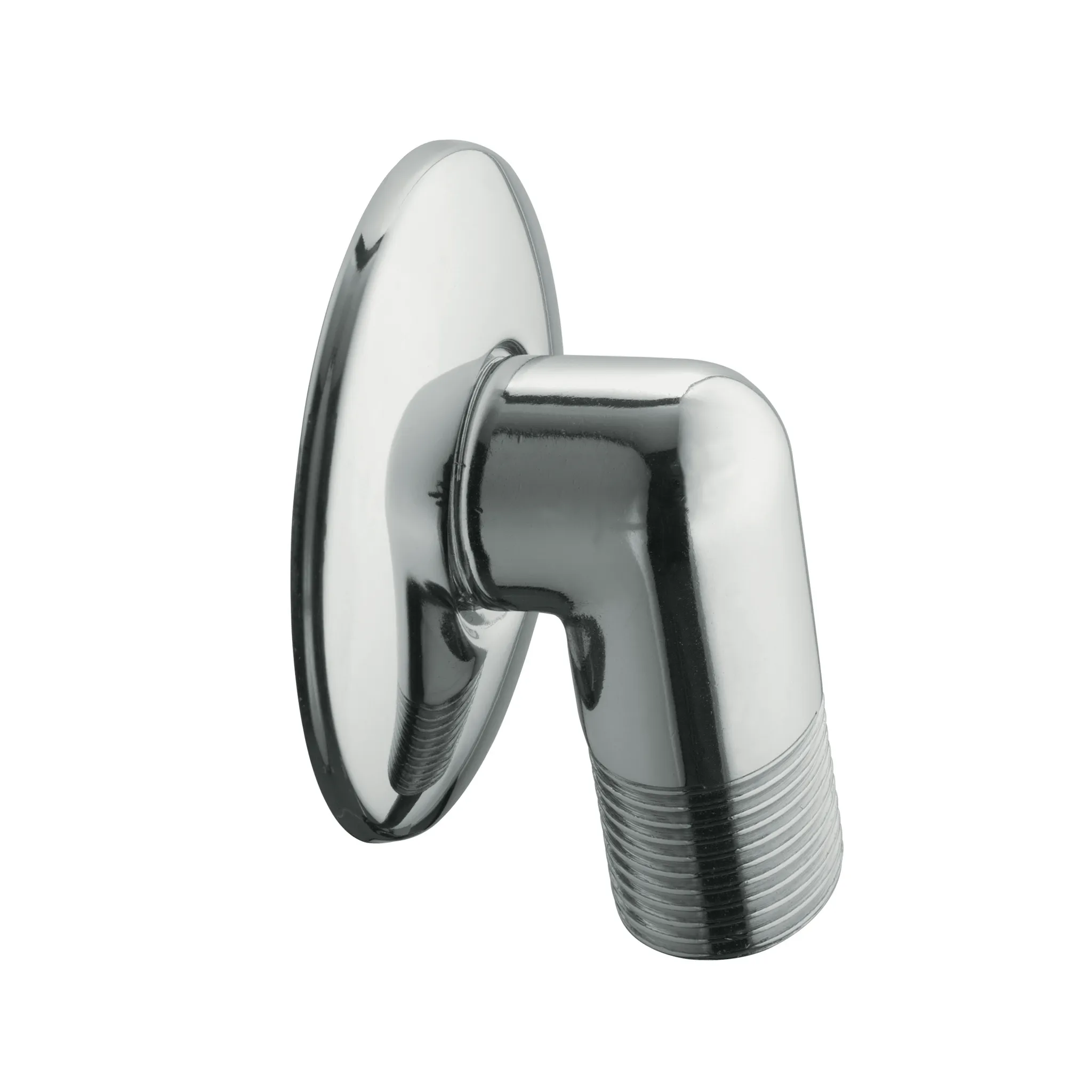 Wandanschlußbogen mit Rosette chrom Wandanschlußbogen mit Rosette chrom