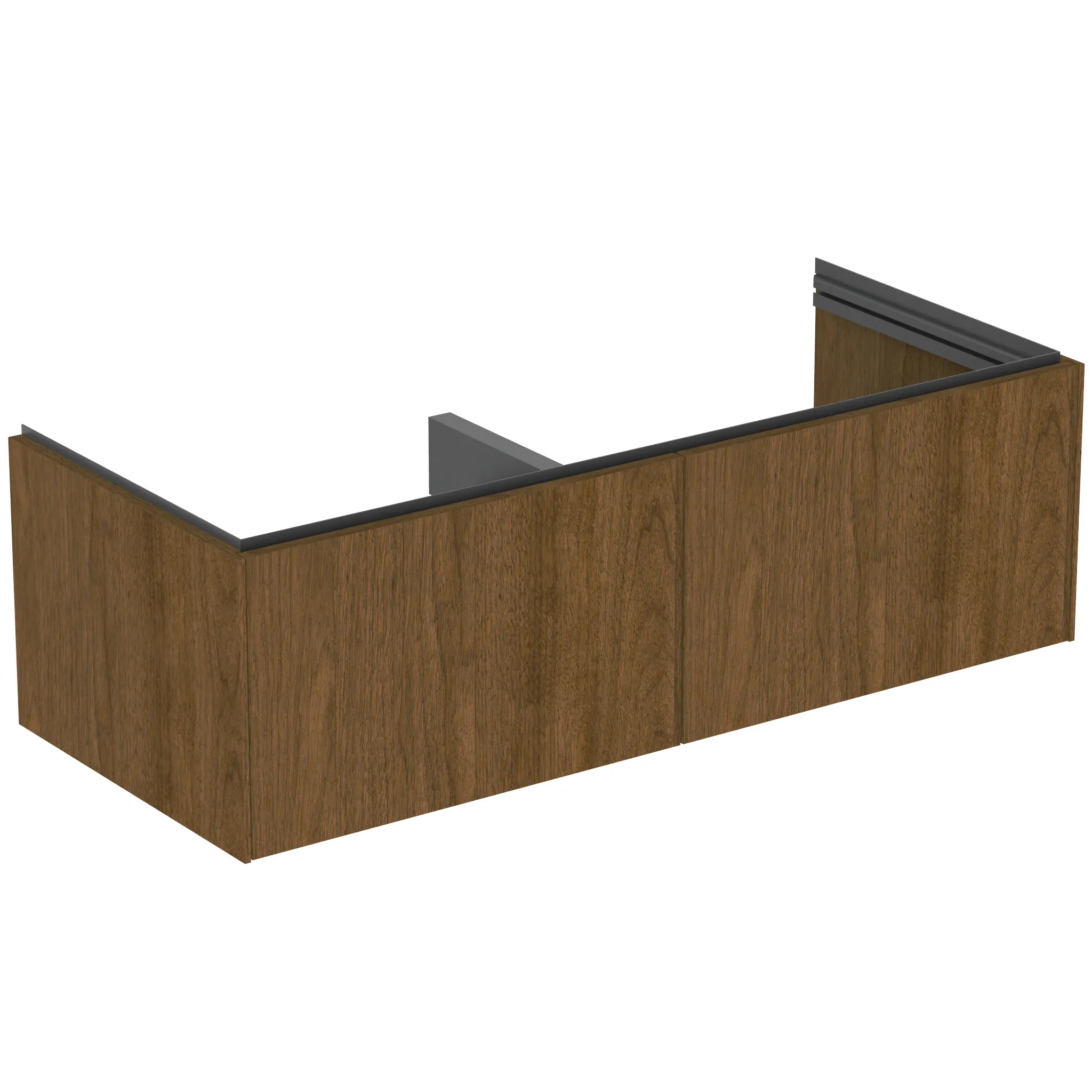 Ideal Standard Möbeldoppelwaschtischunterschrank Conca 2 Auszüge ohne Platte 1200x505x370mm Walnuss D Ideal Standard Möbeldoppelwaschtischunterschrank Conca 2 Auszüge ohne Platte 1200x505x370mm Walnuss D
