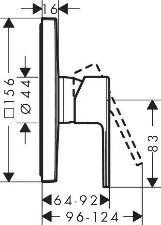 Brausenmischer Unterputz Vernis Shape Fertigset chrom Brausenmischer Unterputz Vernis Shape Fertigset chrom