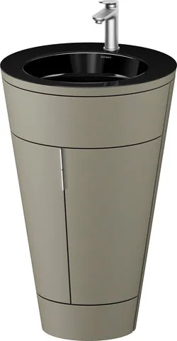 Duravit Waschtischunterschrank bodenstehend „Starck 1“ 56 × 86,4 × 60,5 cm in Schwarz Hochglanz