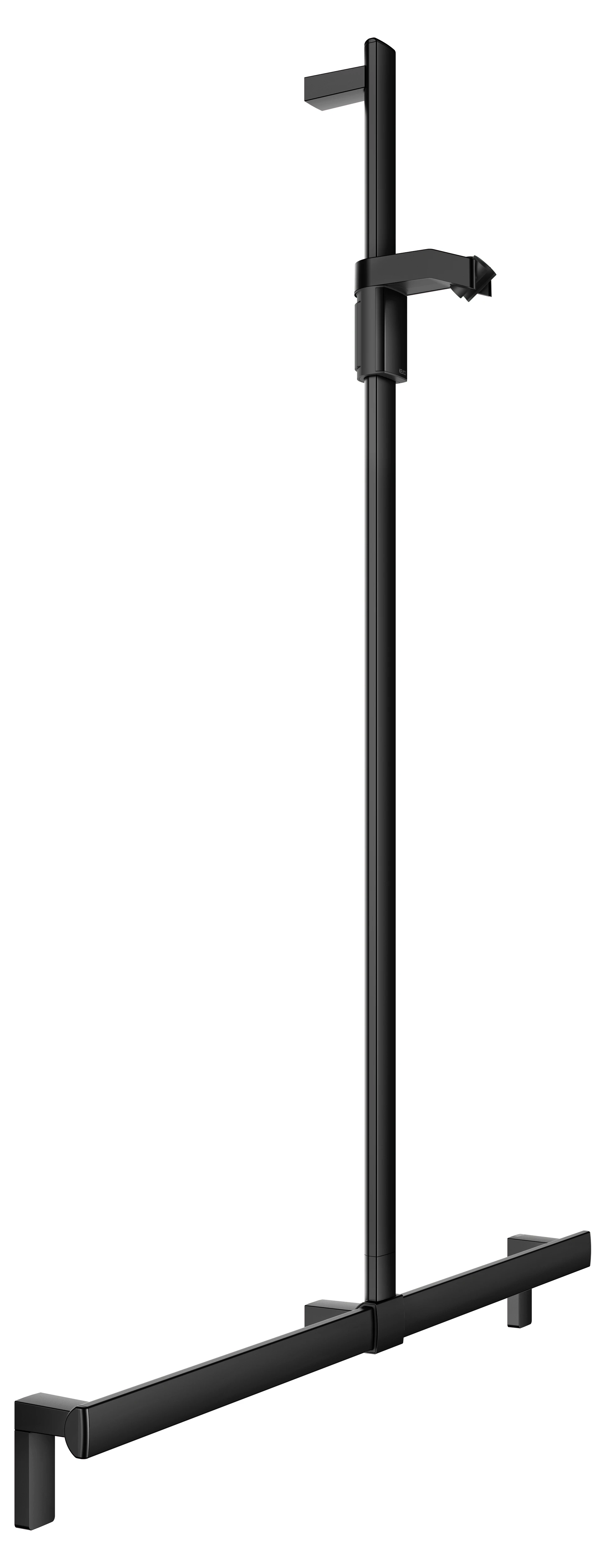 KEUCO Duschhandlauf mit Brausestange „Axess“ 932 × 1000 × 1301 mm Ausführung in Schwarz (matt) KEUCO Duschhandlauf mit Brausestange „Axess“ 932 × 1000 × 1301 mm Ausführung in Schwarz (matt)
