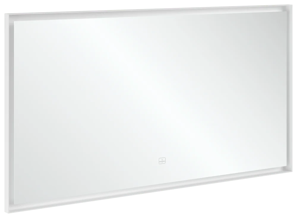 Villeroy & Boch Subway 3.0 Spiegel, 1400x750 mm, White Matt, mit LED-Beleuchtung, dimmbar, Smarthome-fähig