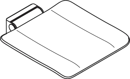 Klappsitz mobil „System 900“ in Anthrazitgrau Klappsitz mobil „System 900“ in Anthrazitgrau