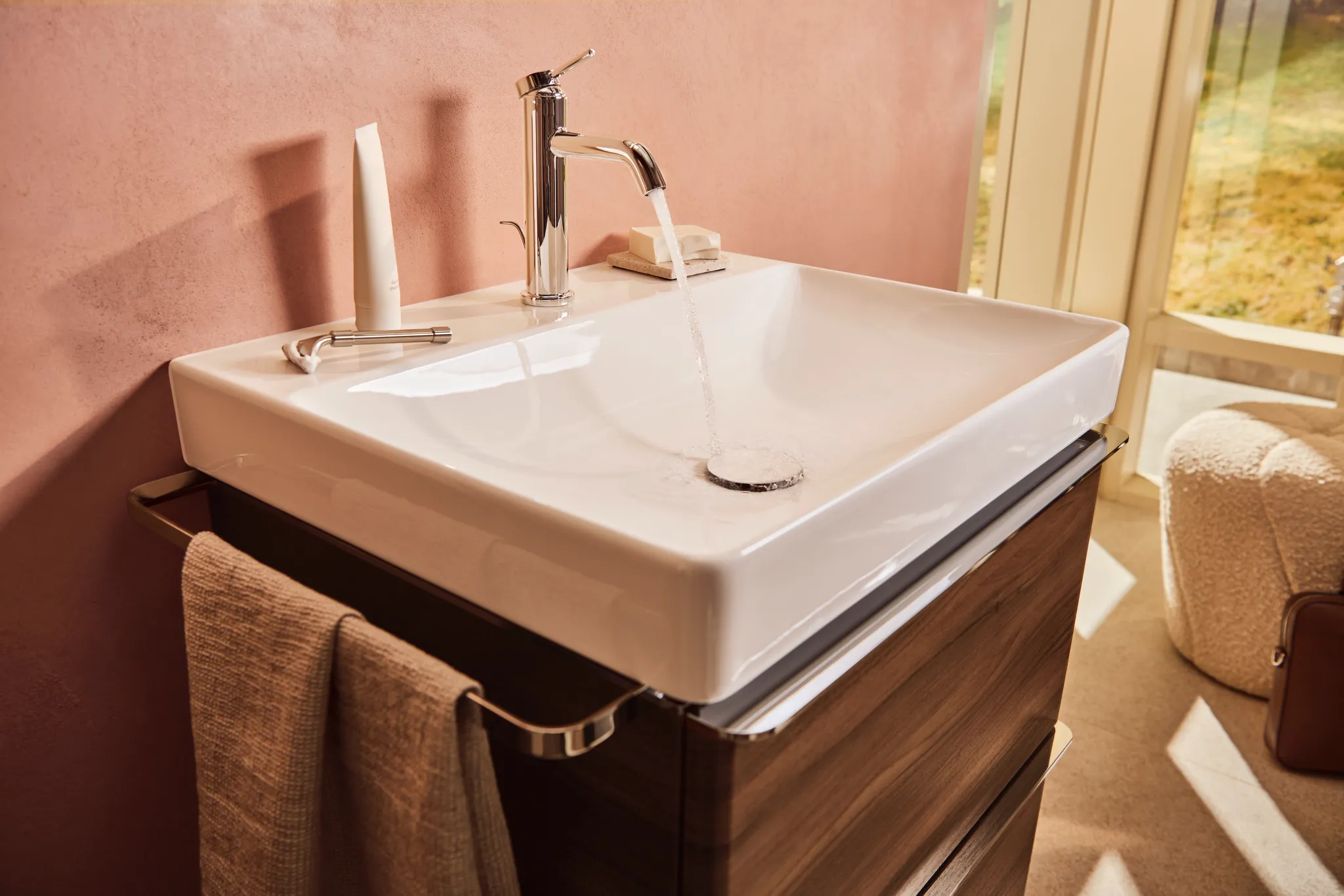 Tecturis S Einhebel-Waschtischmischer 110 CoolStart mit Zugstangen-Ablaufgarnitur Chrom Tecturis S Einhebel-Waschtischmischer 110 CoolStart mit Zugstangen-Ablaufgarnitur Chrom