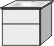 Sanipa Keramik-Waschtisch-Waschtischunterschrank mit Waschtischunterschrank „3way“ 605 × 591 × 478 mm in Anthrazit (glanz), mit Hahnlochbohrung, Becken mittig