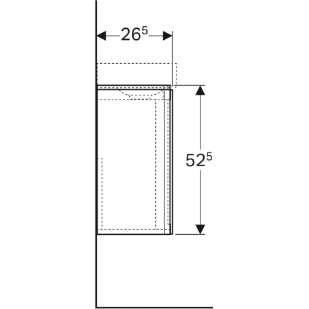 Geberit Waschtischunterschrank „Xeno2“ 38 × 52,5 × 26,5 cm 