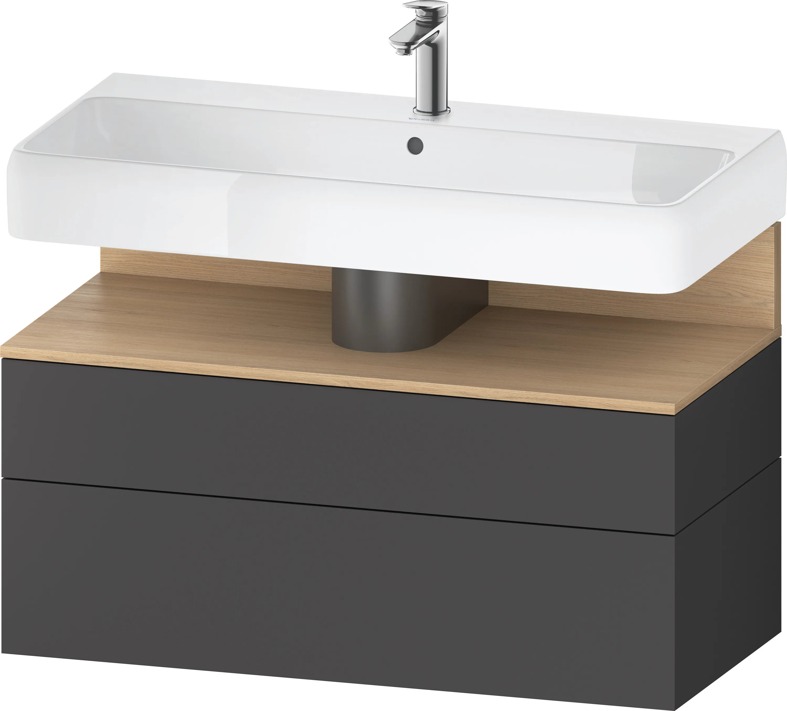 Duravit Waschtischunterschrank wandhängend „Qatego“ 99 × 59 × 47 cm, ohne Beleuchtung